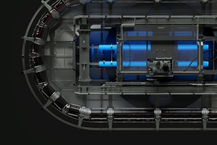 Seilspanngruppe des Seilbahnsystem Ropera