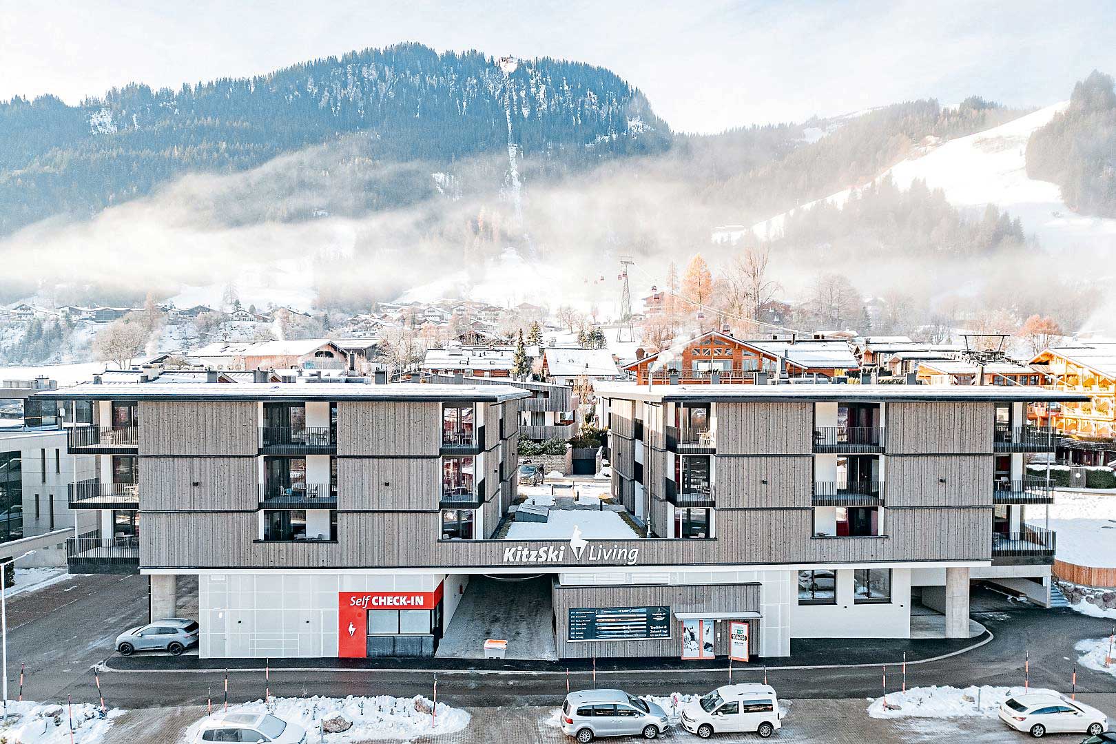 Mitarbeiterhaus von Kitzski in Kitzbühel im Winter