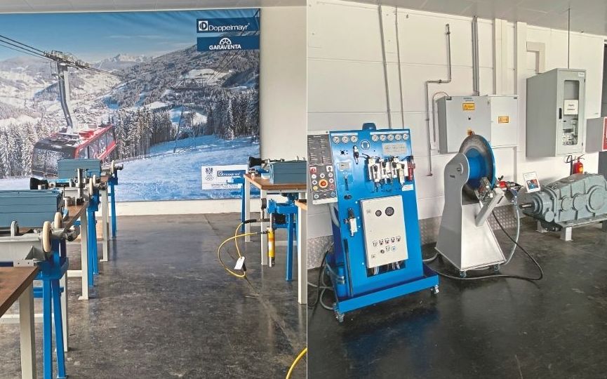 Seilbahntechnische Ausstattung für Ausbildung